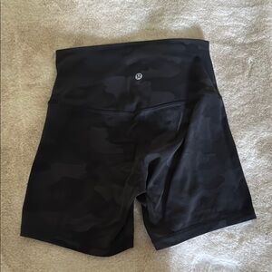 Black Camo Women's Shorts Lululemon